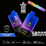Bang King 50000 Puffs Disposable Vape 50k Blueberry Raspberry Mixed Berry Device