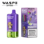 Puff 100k Waspe 100000 Grape Lcestrawberry Kiwistrawberry Raspberry Cherryblack Knight Disposable Vape Device