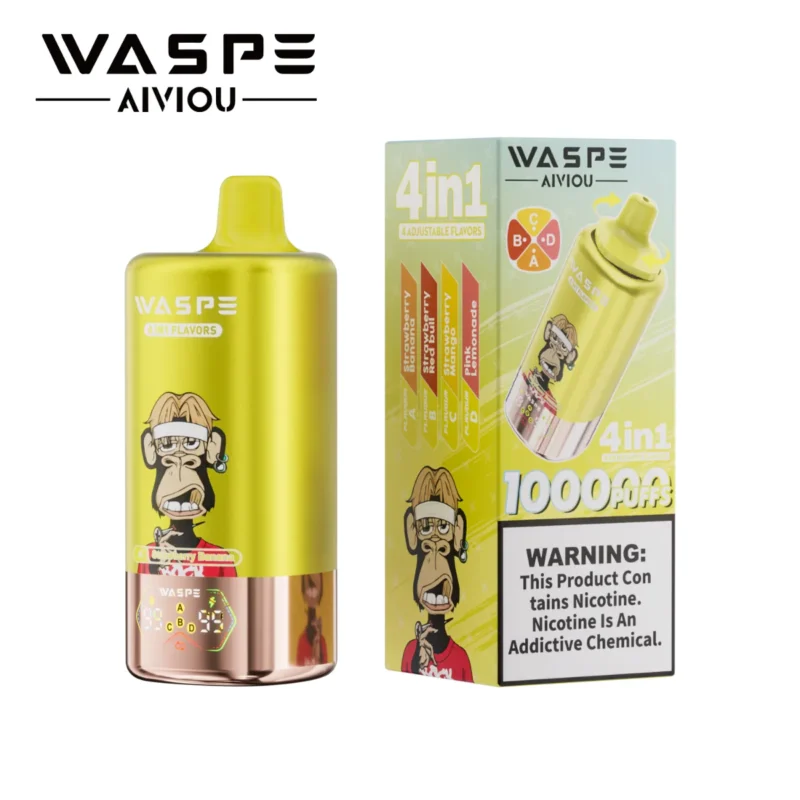 Puff 100k Waspe 100000 Strawberry Bananastrawberry Red Bullstrawberry Mangopink Lemonade Disposable Vape Device
