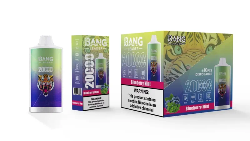 Urządzenie jednorazowe Puff 20k Bang Leader Vape 20000 Blueberry Mint