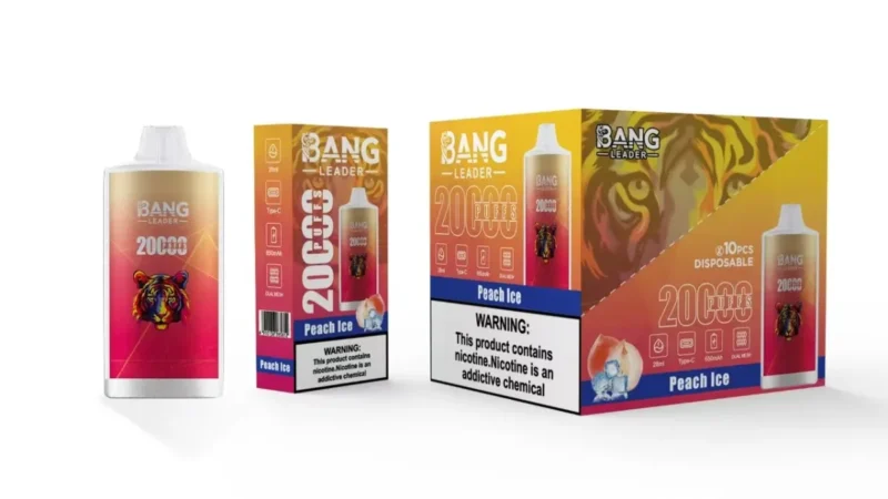 Urządzenie jednorazowe Puff 20k Bang Leader Vape 20000 Peach Ice