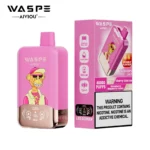Puff 40k Waspe Cherry Cola Ice Strawberry Raspberry Candy 4 Disposable Vape Device