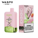 Puff 40k Waspe Fizzy Cherry Ice Blueberry Cotton Candy Disposable Vape Device