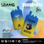 Puff 80k Bang Leader Disposable Vape Blueberry Ice Black Dragon Mango Peach Device