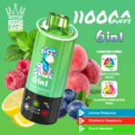 Vape 110k Bang Leader Lemon Romance Blueberry Raspberry Peach Menthol Disposable Device