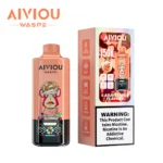 Vape100k Waspe Aiviou 100000 Puffs 6 In 1 Flavors Cherry Cola Ice Strawberry Red Bull Watermelon Raspberry Disposable Va
