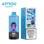 Vape100k Waspe Aiviou 100000 Puffs 6 In 1 Flavors Mixed Berries Black Dragon Ice Strawberry Cherry Cola Disposable Vape
