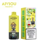 Vape100k Waspe Aiviou 100000 Puffs 6 In 1 Flavors Strawberry Banana Kiwi Watermelon Coconut Disposable Vape Device
