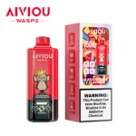Vape100k Waspe Aiviou 100000 Puffs 6 In 1 Flavors Strawberry Watermelon Juicy Peach Ice Triple Berry Disposable Vape Dev