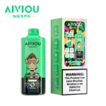 Vape100k Waspe Aiviou 100000 Puffs 6 In 1 Flavors Watermelon Ice Lemon Lime Peach Disposable Vape Device