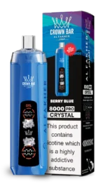 Al Fakher 8000 Crystal Puffar Berry Blue Disposable Vape Device
