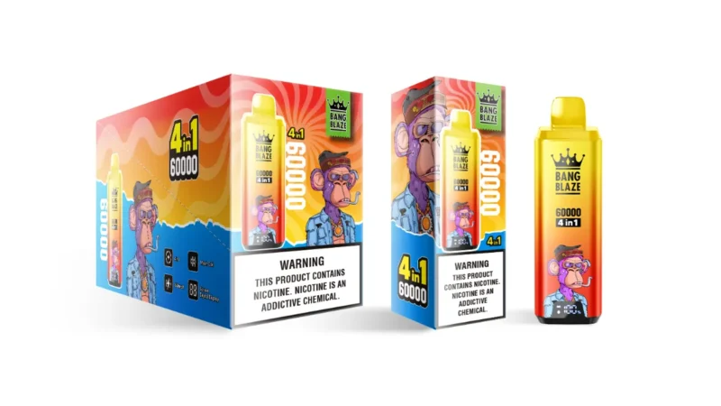 Bang Blaze 60k Vape Puffs Watermelon Ice Blueberry Mintfuii Lime Romance Dispositif jetable