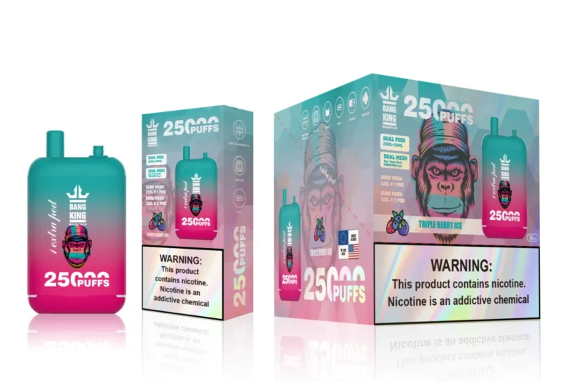 Bang King 25000 Puffs Vape 25k Triple Berry Ice Einweggerät