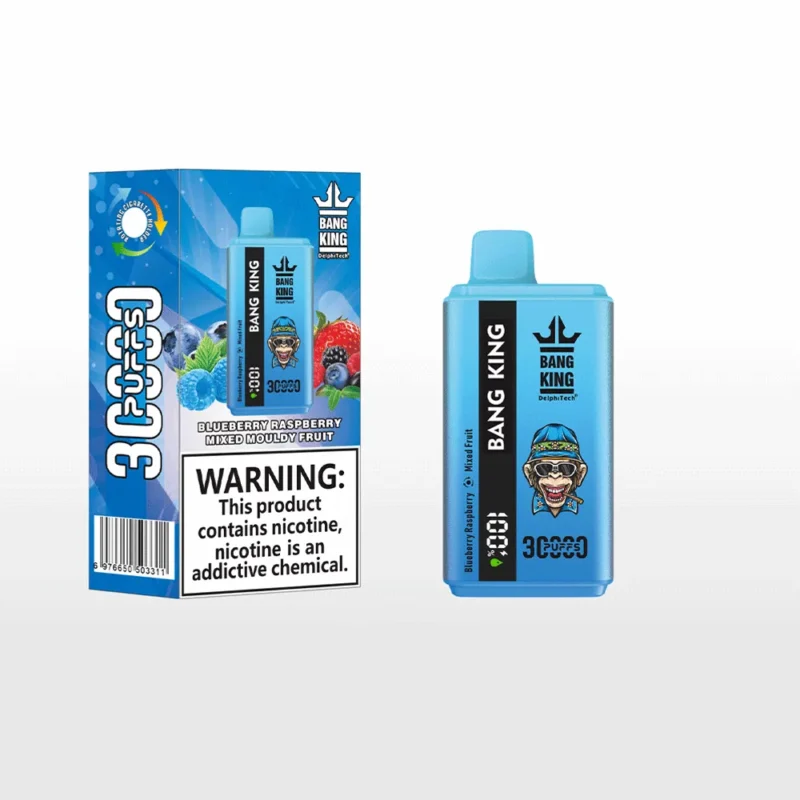 Bang King 30k Puffar Vape30k Blueberry Raspberry Mixed Mouldy Fruit Disposable Vape Device