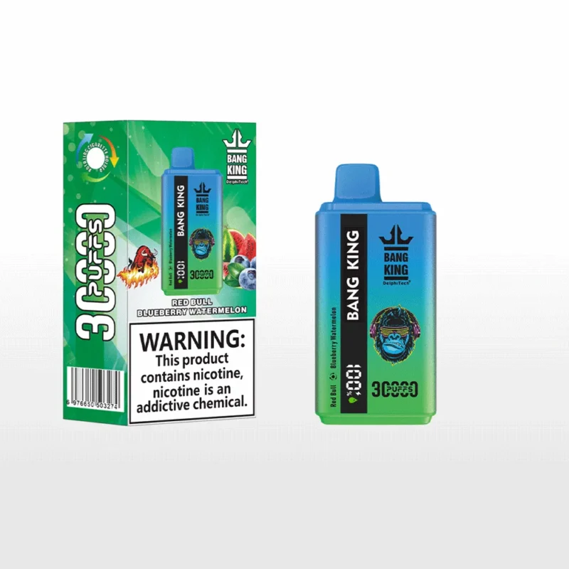 Bang King 30k Puffar Vape30k Red Bull Blueberry Watermelon Disposable Vape Device