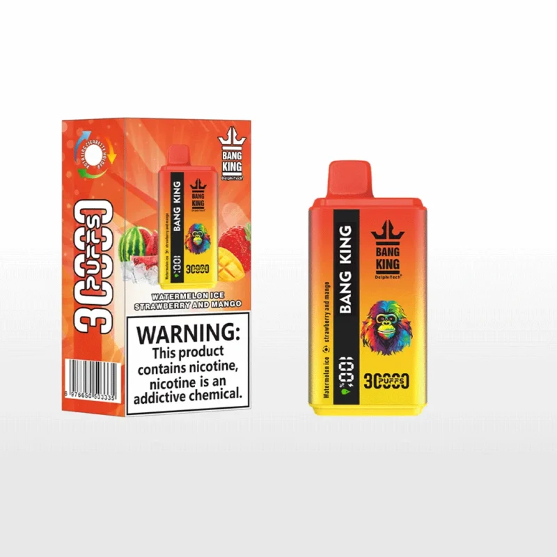 Bang King 30k Puffar Watermelon Ice Strawberry And Mango Disposable Vape Device