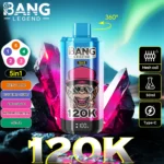 Bang Legend 120k Vape 120 000 zaciągnięć Napój energetyczny Jagoda Wiśnia Jabłko Winogrono Arbuz Smoczy owoc Mamba.jpg Jednorazowy