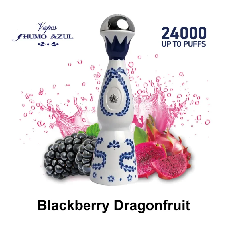 Humo Azul 24k Blue Puff Blackberry Dragonfruit Einweg-Vape-Gerät