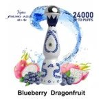 Humo Azul 24k Blue Puff Blueberry Dragonfruit Einweg-Vape-Gerät