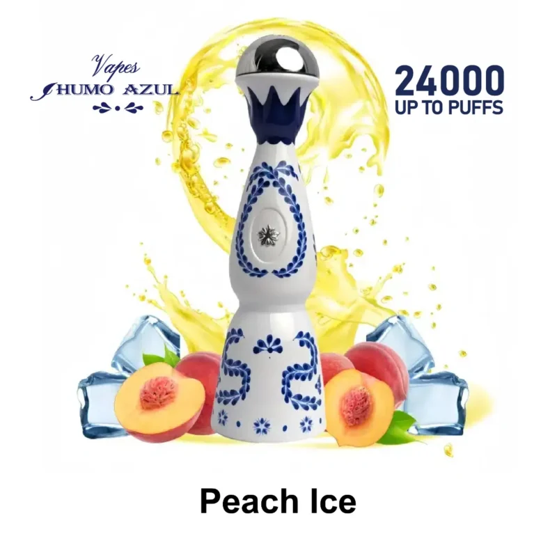 Humo Azul 24k Blue Puff Peach Ice Einweg-Vape-Gerät