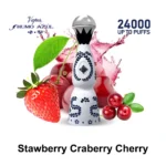 Humo Azul 24k Blue Puff Strawberry Craberry Cherry Einweg-Vape-Gerät