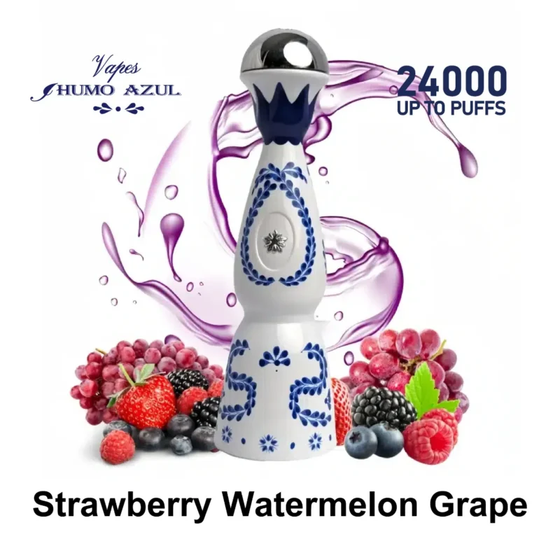 Humo Azul 24k Blue Puff Strawberry Watermelon Grape Einweg-Vape-Gerät