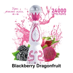 Humo Azul 24k Pink Puff Blackberry Dragonfruit Disposable Vape Device