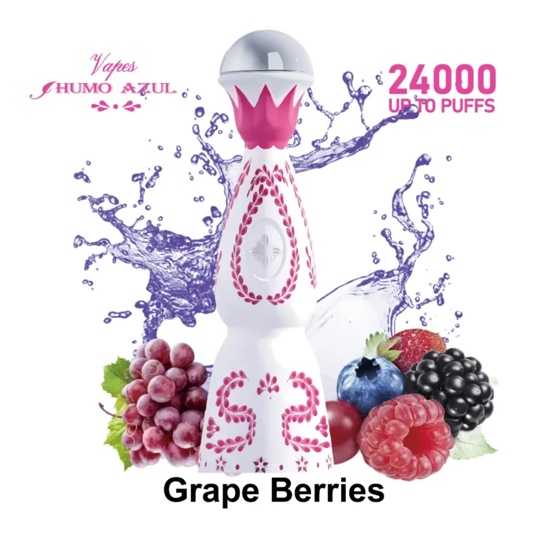Jednorazowe urządzenie Vape Humo Azul 24k Pink Puff Grape Berries
