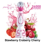 Jednorazowe urządzenie Vape Humo Azul 24k Pink Puff Strawberry Craberry Cherry