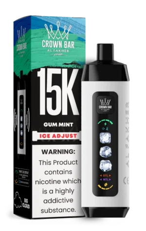 Suvaper Al Fakher 15000 Ice Adjust Puffs 15k Gum Mint Disposable Vape Device