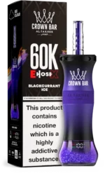 Suvaper Al Fakher Crown Bar 60k E Hose X Blackcurrant Ice Disposable Vape Device