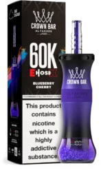 Suvaper Al Fakher Crown Bar 60k E Hose X Bluberry Cherry Disposable Vape Device