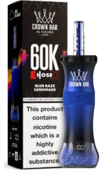 Suvaper Al Fakher Crown Bar 60k E Hose X Blue Razz Lemonade Disposable Vape Device