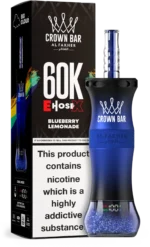 Suvaper Al Fakher Crown Bar 60k E Hose X Blueberry Lemonade Disposable Vape Device