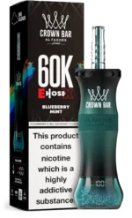 Suvaper Al Fakher Crown Bar 60k E Hose X Blueberry Mint Disposable Vape Device