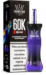 Suvaper Al Fakher Crown Bar 60k E Hose X Blueberry Sour Raspberry Disposable Vape Device
