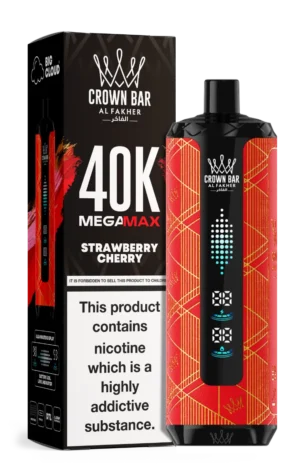 Suvaper Al Fakher Maga Max 40k Puff 40000 Puffs Strawberry Cherry Disposable Vape Device