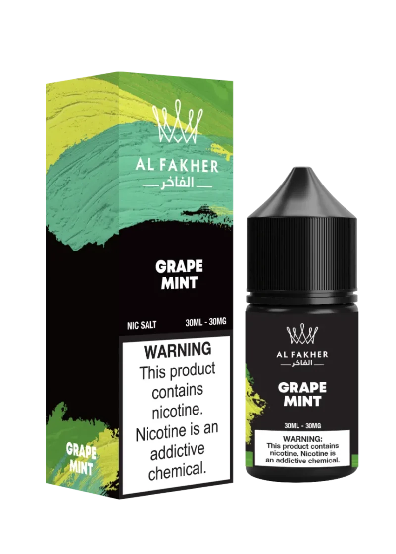 Suvaper Al Fakher Nic Salt 30ml Liquid Grape Mint Disposable Vape Device