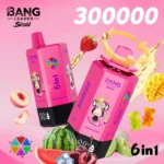 Suvaper Bang Leader 300k Puff Peach Berry Triple Melon Grape Ice Black Dragon Fizy Cherry Gummy Bear Disposable Vape Dev