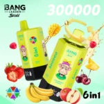 Suvaper Bang Leader 300k Puff Strawberry Banana Double Apple Raspberry Watermelon Sour Mango Pineapple Tropical Fruit Le