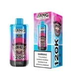 Suvaper Bang Legend 120 000 120k zaciągnięć – e-papieros z napojem energetycznym o smaku jagodowym, wiśniowym, jabłkowym, winogronowym, arbuzowym, smoczym owocem i Mamba – jednorazowy