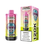 Suvaper Bang Legend 120 000 120 tys. zaciągnięć – e-papieros o smaku truskawki, kiwi, banana, liczi, lodowego arbuza, jagód, marakui i mango – jednorazowy