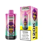 Suvaper Bang Legend 120 000 (120k) zaciągnięć – jednorazowy vaporizer o smaku truskawkowym, arbuzowym, winogronowym, lodowym, czerwonym mojito, bananowym, cytrynowym i limonkowym