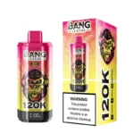 Suvaper Bang Legend 120 000 120 tys. zaciągnięć – e-liquid o smaku arbuza z lodem, truskawki, mango, kalifornijskiej wiśni, jagody, brzoskwini i mieszanki jagód z nutą chłodu