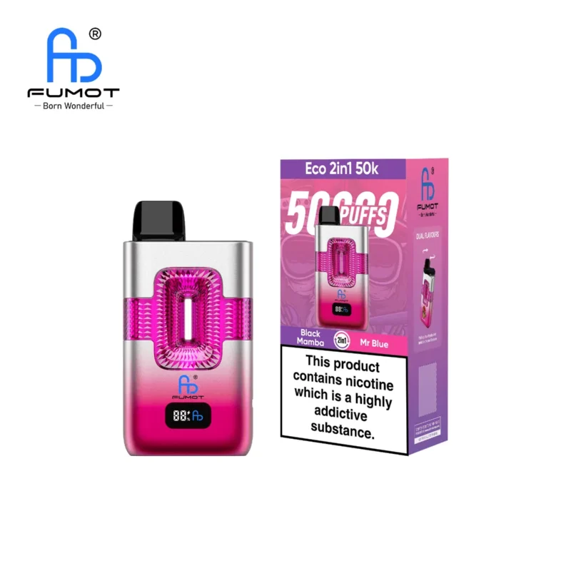 Suvaper Eu Warehouse Fumot 50k Eco 2in1 50000 Black Mamba Mr Blue Disposable Vape Device