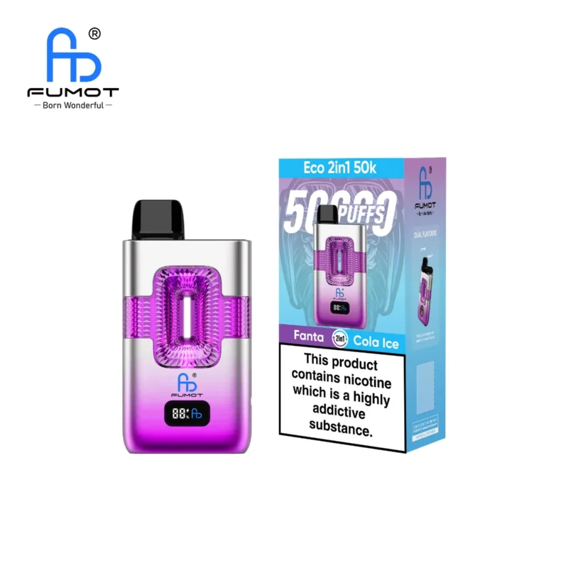 Suvaper Eu Warehouse Fumot 50k Eco 2in1 50000 Fanta Cola Ice Disposable Vape Device