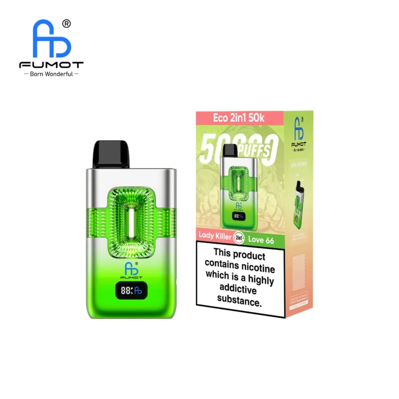 Suvaper Eu Warehouse Fumot 50k Eco 2in1 50000 Lady Killer Love 66 Disposable Vape Device
