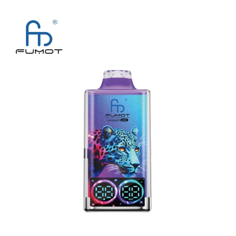 Suvaper Fumot Leopard 40000 40k Puff Blueberry On Ice Disposable Vape Device