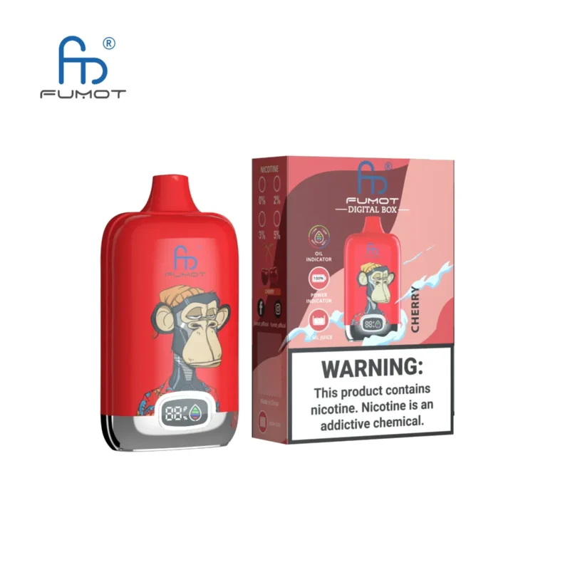 Suvaper Fumot Randm Digital Box 12k Cherry Disposable Vape Device