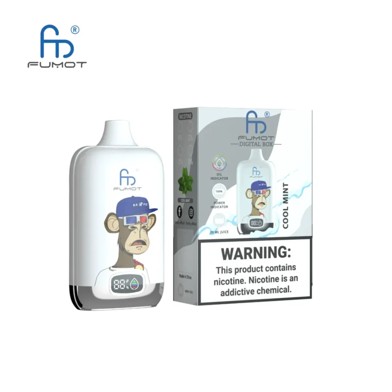 Suvaper Fumot Randm Digital Box 12k Cool Mint Disposable Vape Device